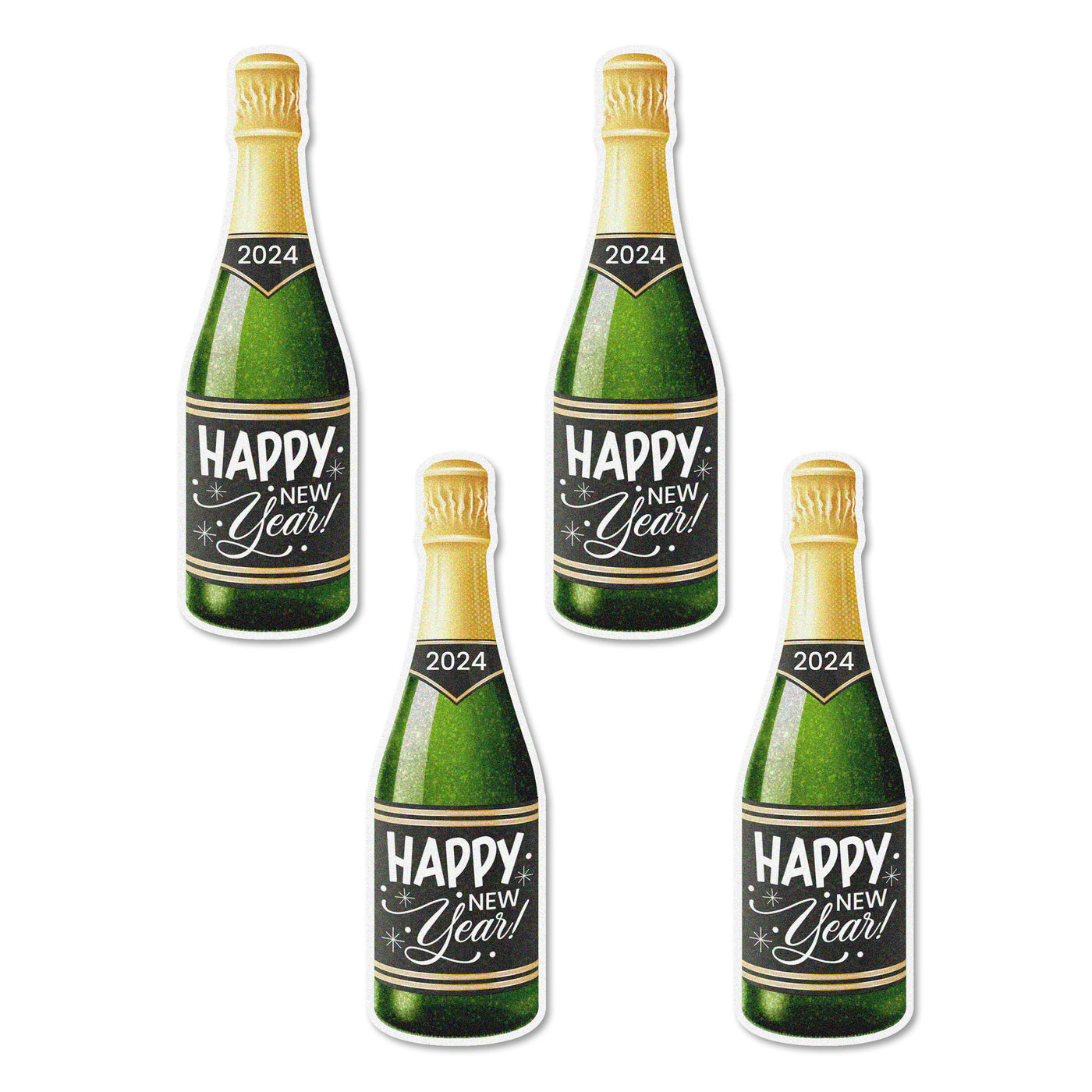 Pop The Champagne Edible Cupcake Toppers