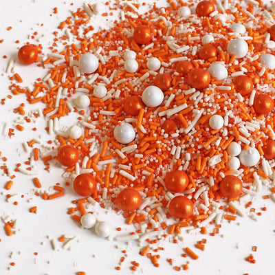 GFS-Orange & White Sporty Sprinkles