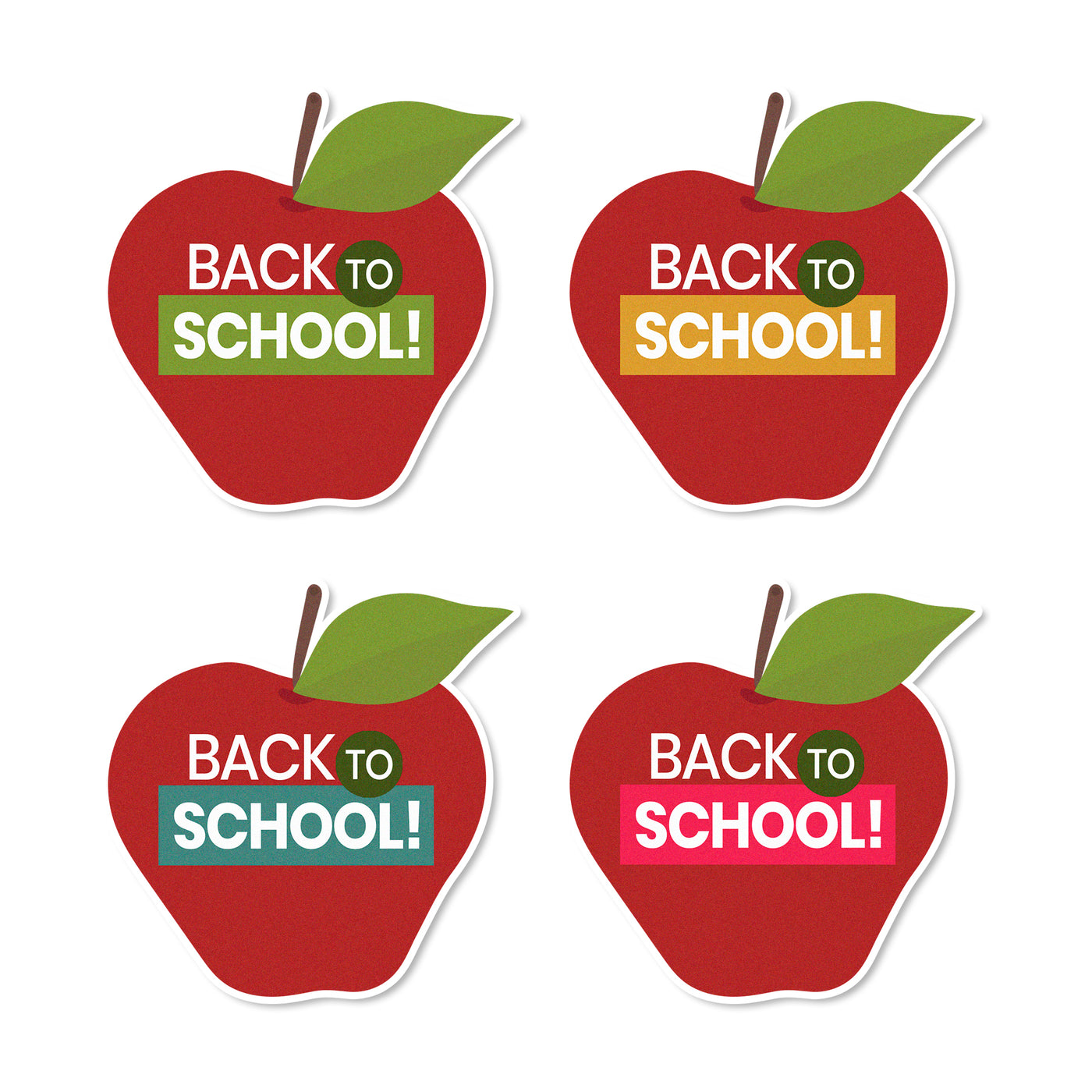 Back To School Apples Edible Cupcake Toppers