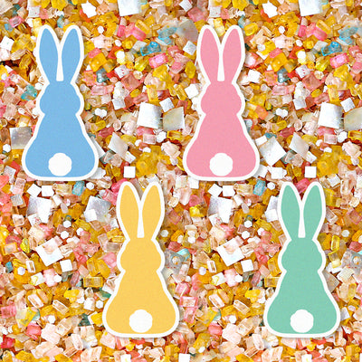 Backwards Bunnies Edible Cupcake Toppers
