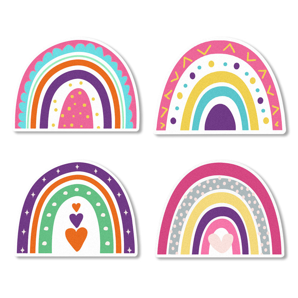 Colorful Rainbow Edible Cupcake Toppers