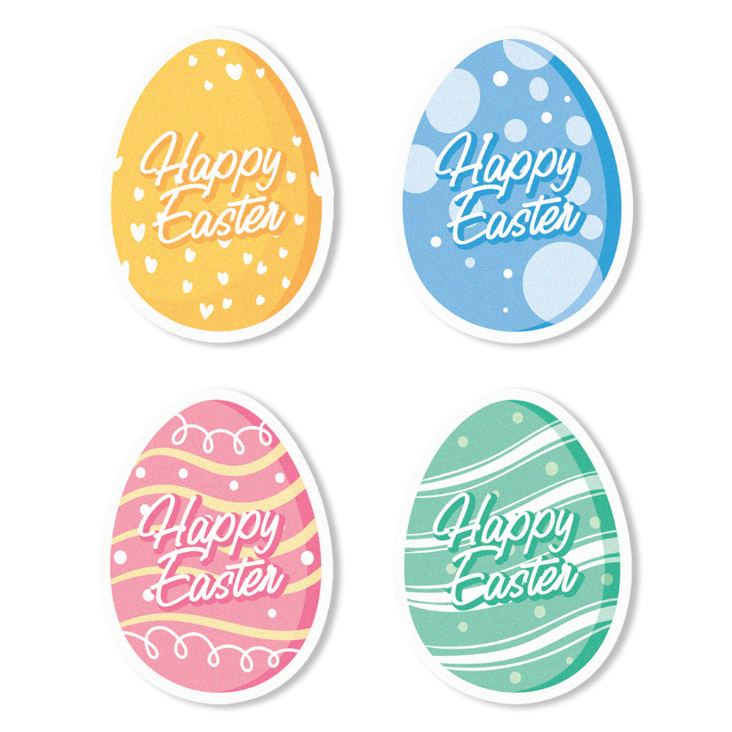Happy Easter Egg Edible Cupcake Toppers