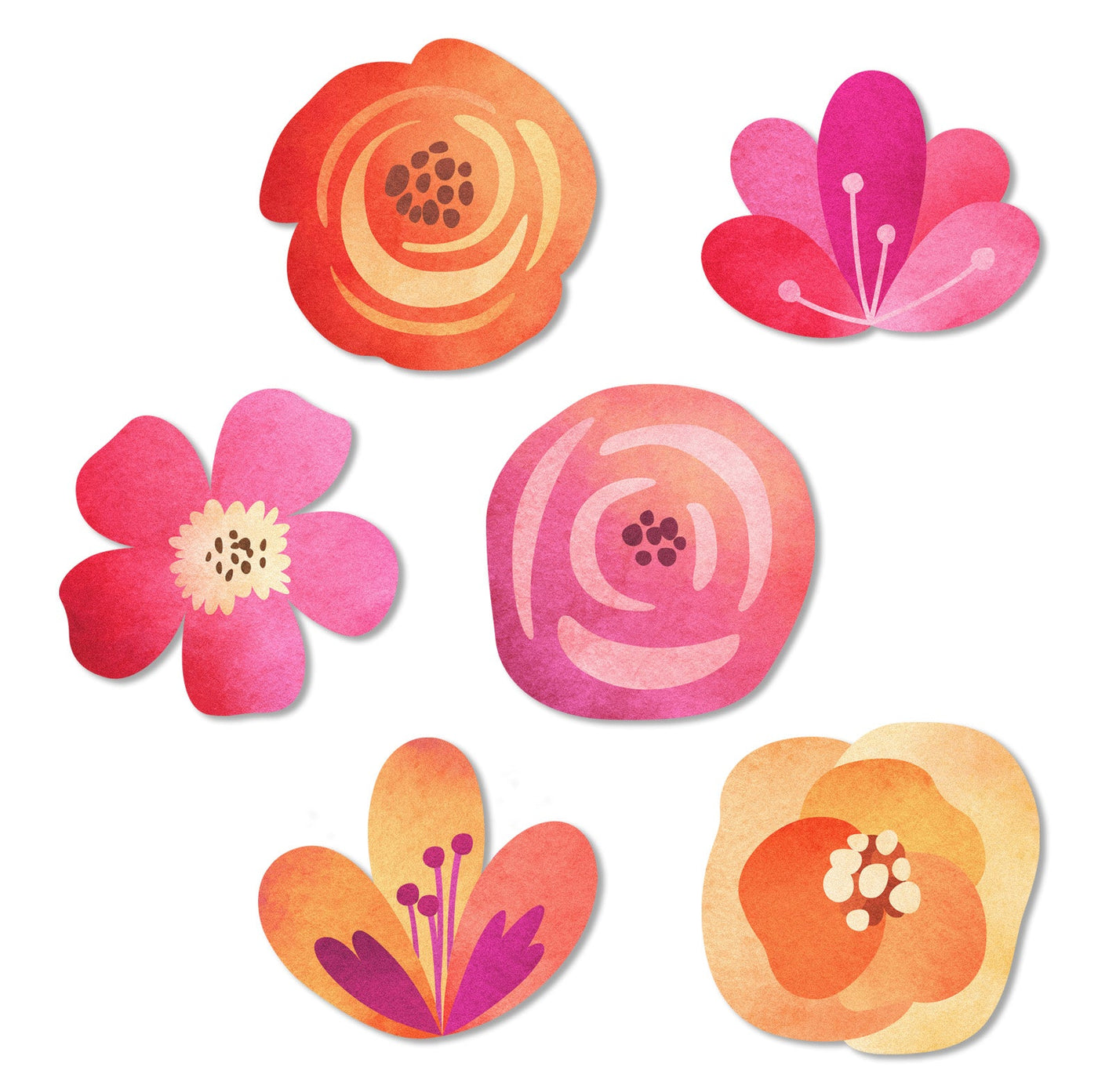 Fall Fantasy Flowers Edible Cupcake Toppers
