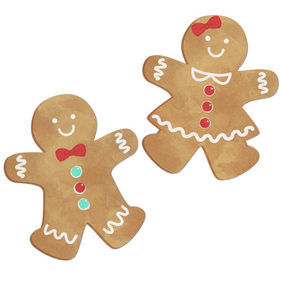 Gingerbread People Edible Cupcake Toppers