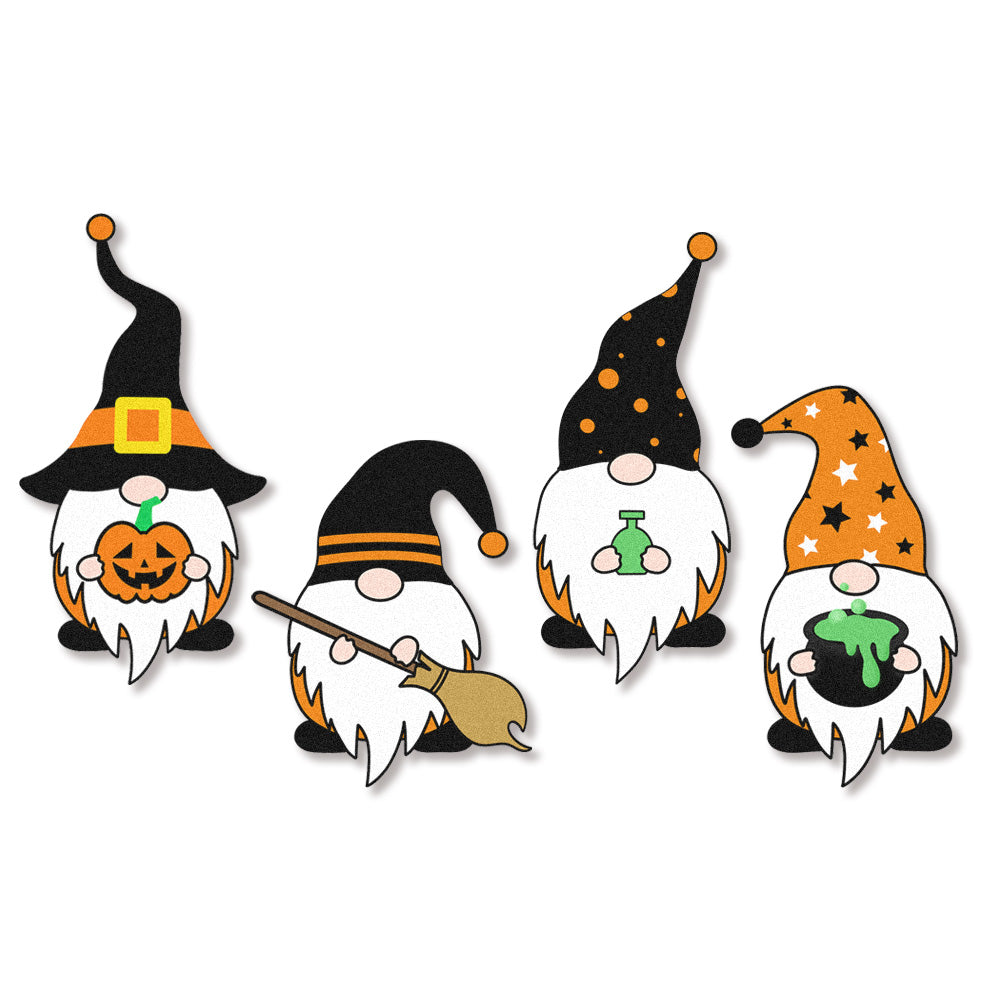 Halloween Gnomes Edible Cupcake Toppers