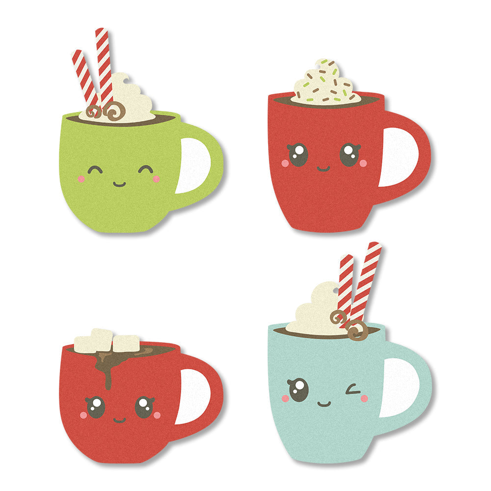 Holiday Hot Cocoa Edible Cupcake Toppers