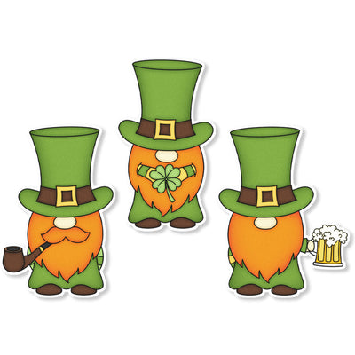 Leprechaun Gnomes Edible Cupcake Toppers