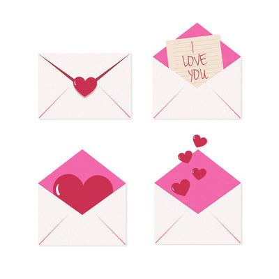 Love Letters Edible Cupcake Toppers