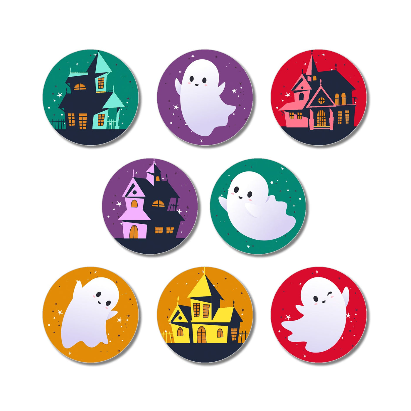 Haunted House Mini Edible Cookie & Cupcake Toppers