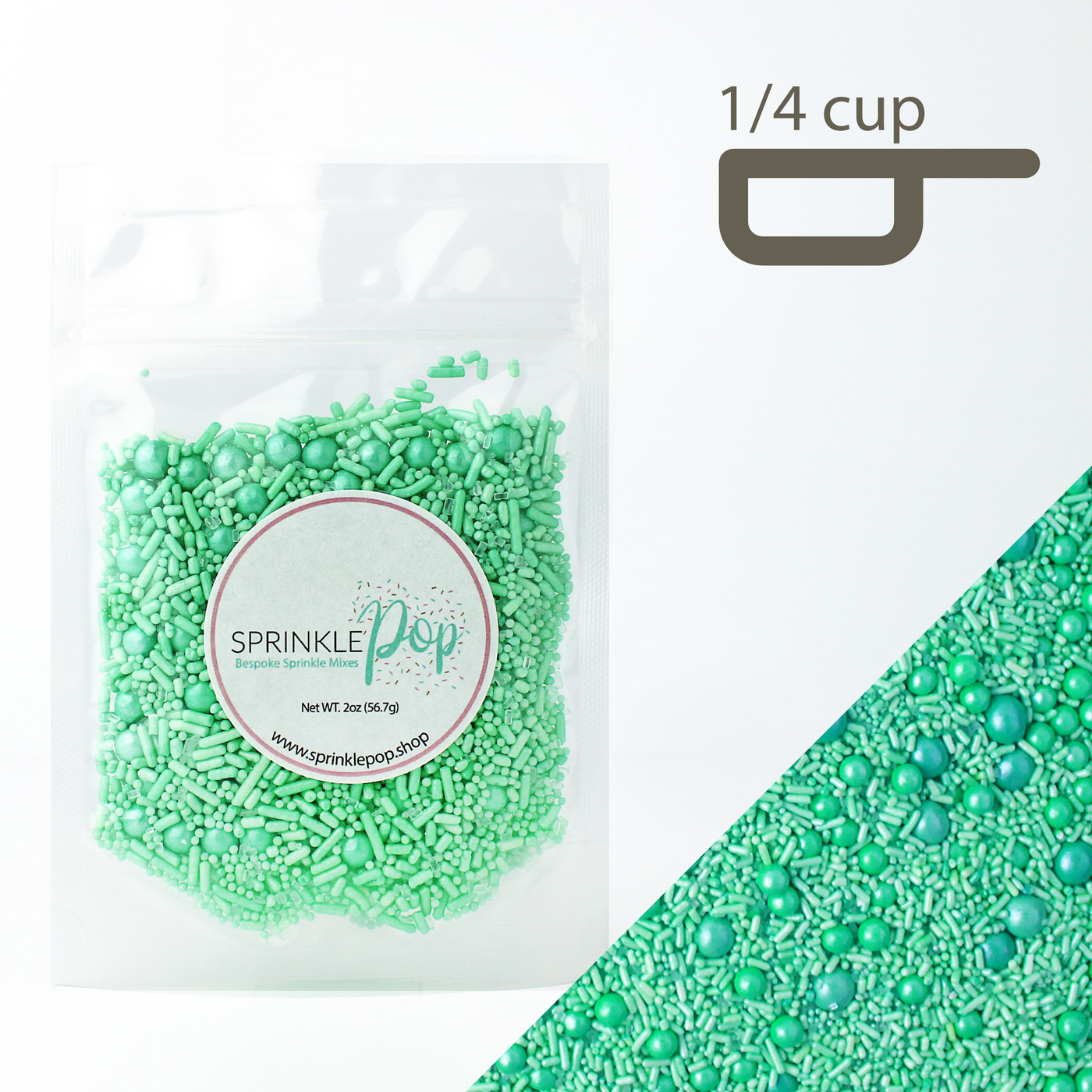 Solid Mint Sprinkle Mix