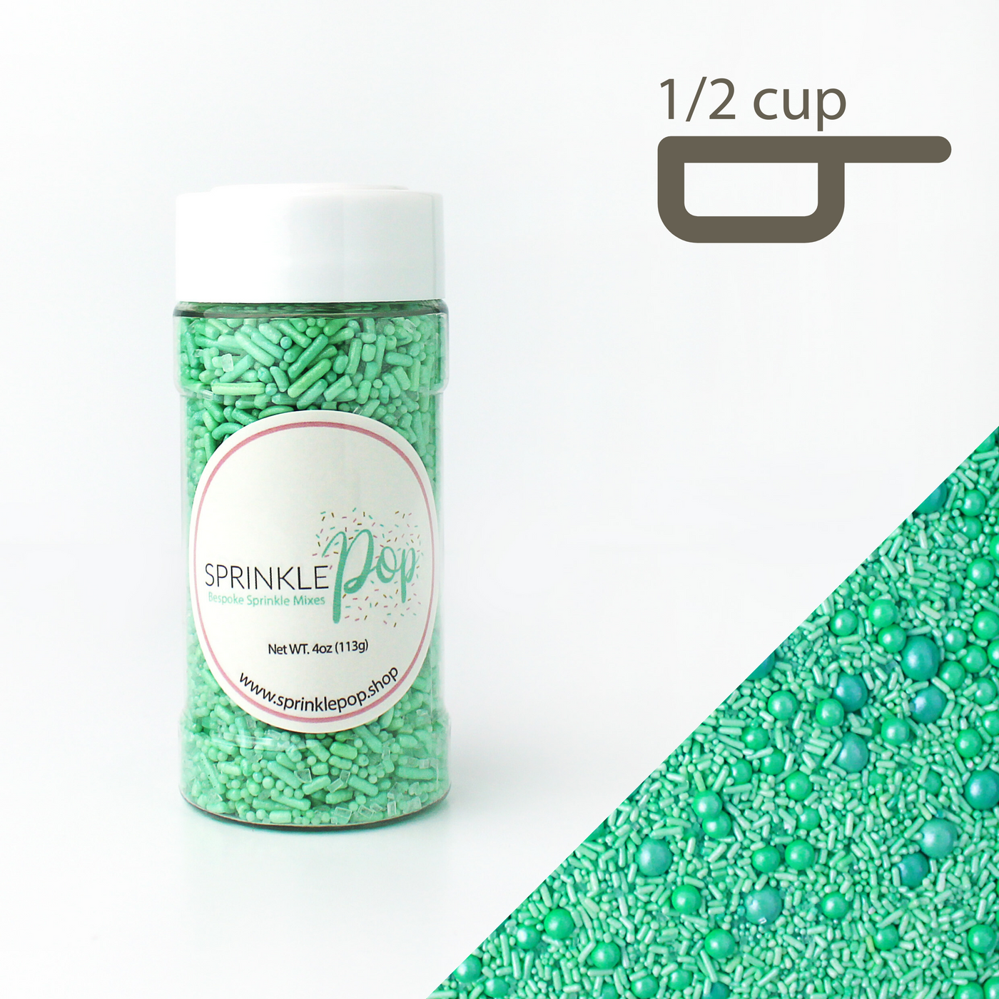 Solid Mint Sprinkle Mix