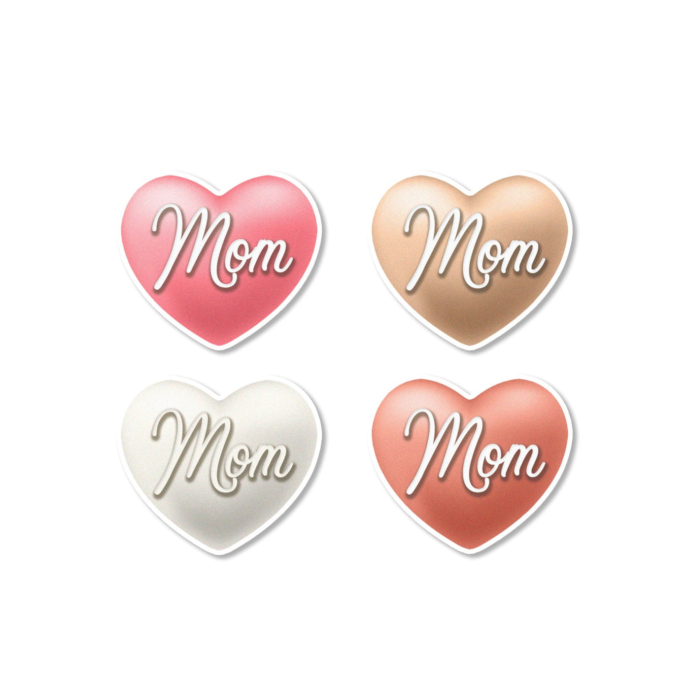 Surprise Mom Hearts Edible Cupcake Inserts