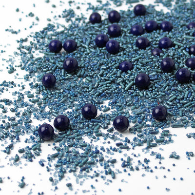 Solid Navy Blue Sprinkle Mix
