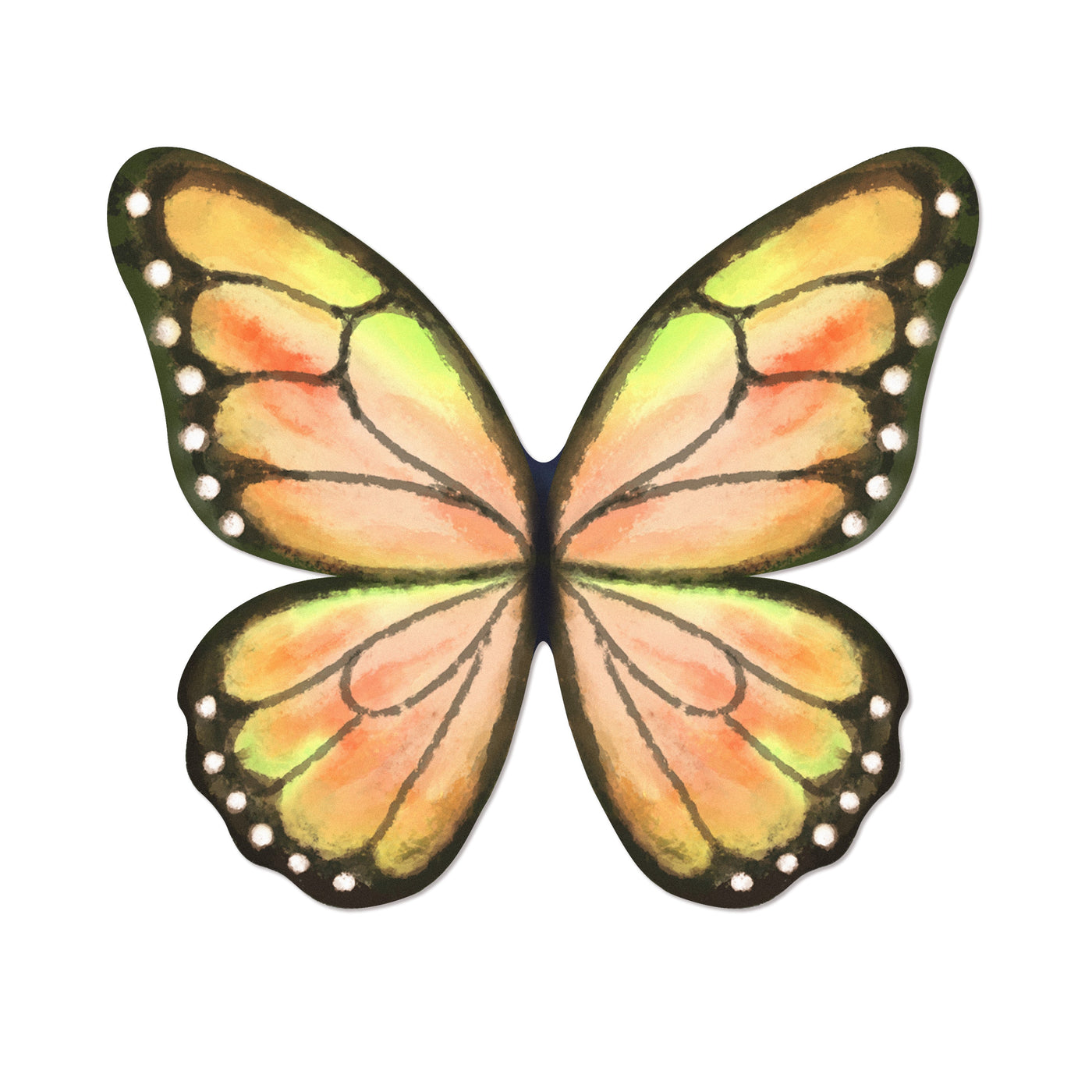 Yellow Butterfly Edible Cupcake Toppers