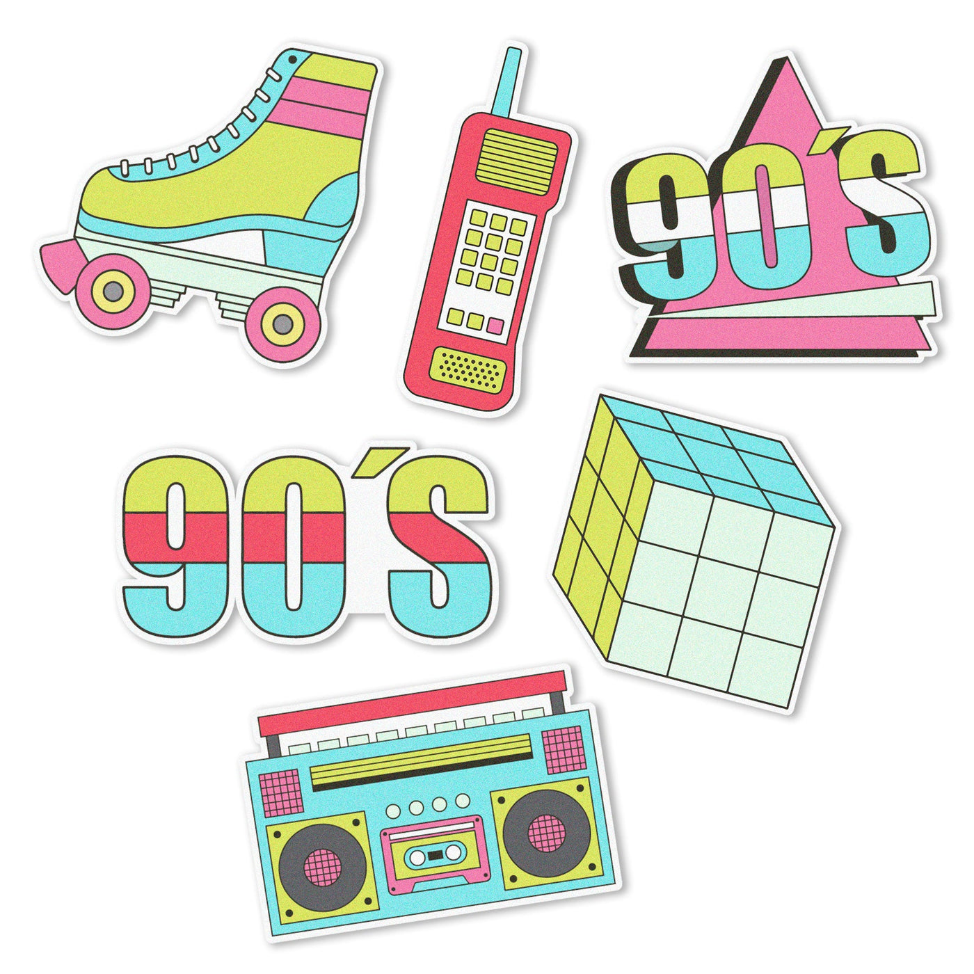 90s Edible Cupcake Toppers