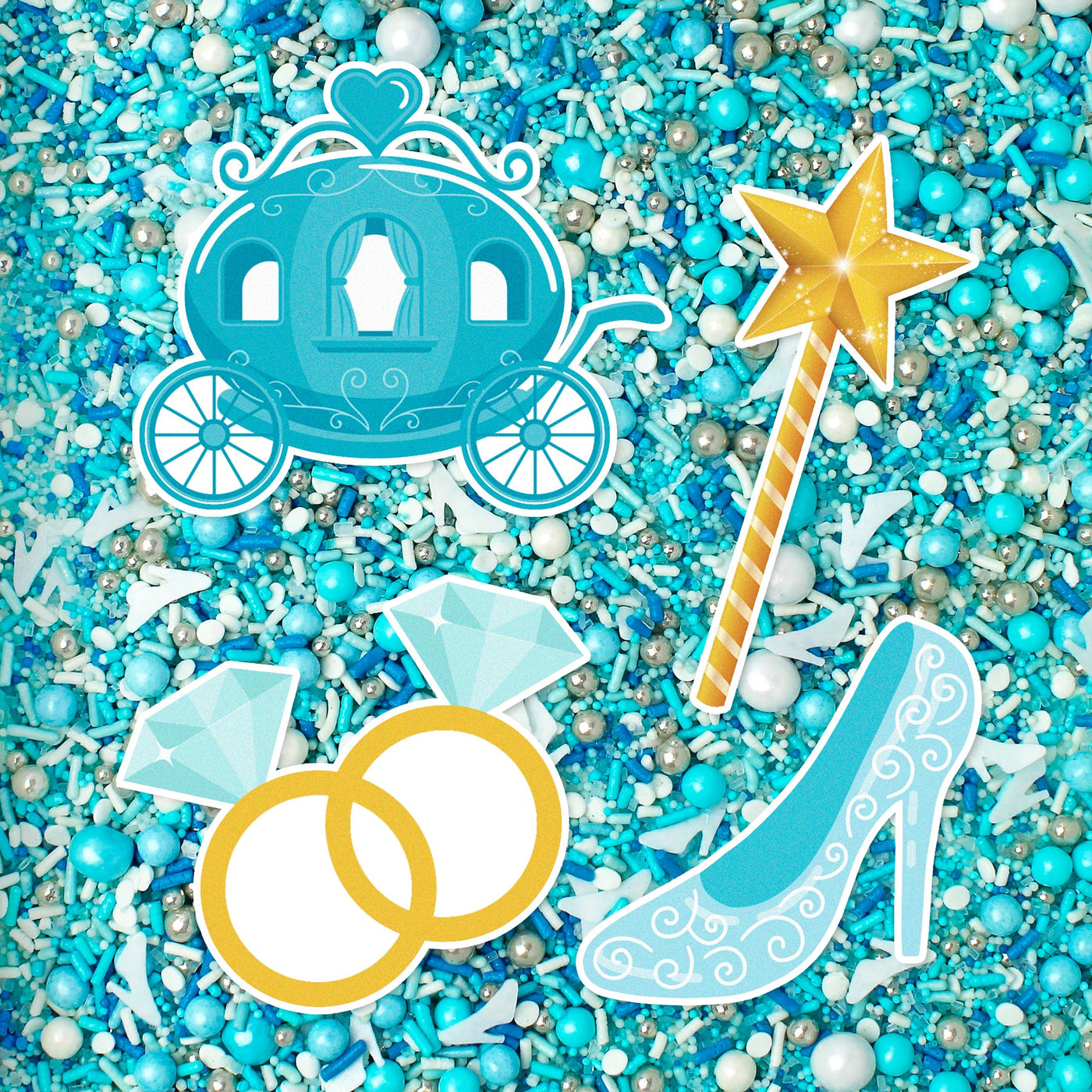 Edible Cupcake Toppers for Glass Slipper