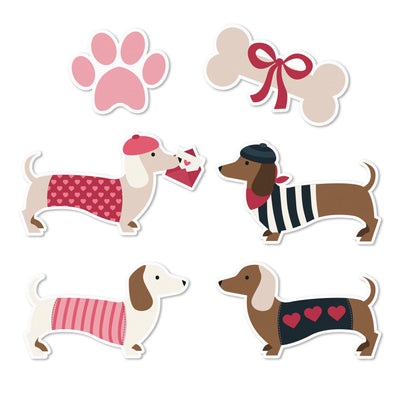 Paris Doggy Edible Cupcake Toppers