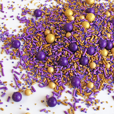 Purple & Gold Sporty Sprinkles