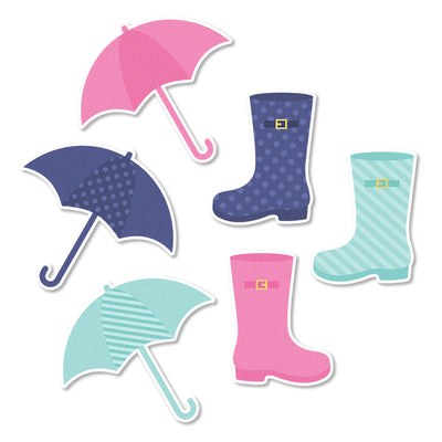 Rainy Day Edible Cupcake Toppers