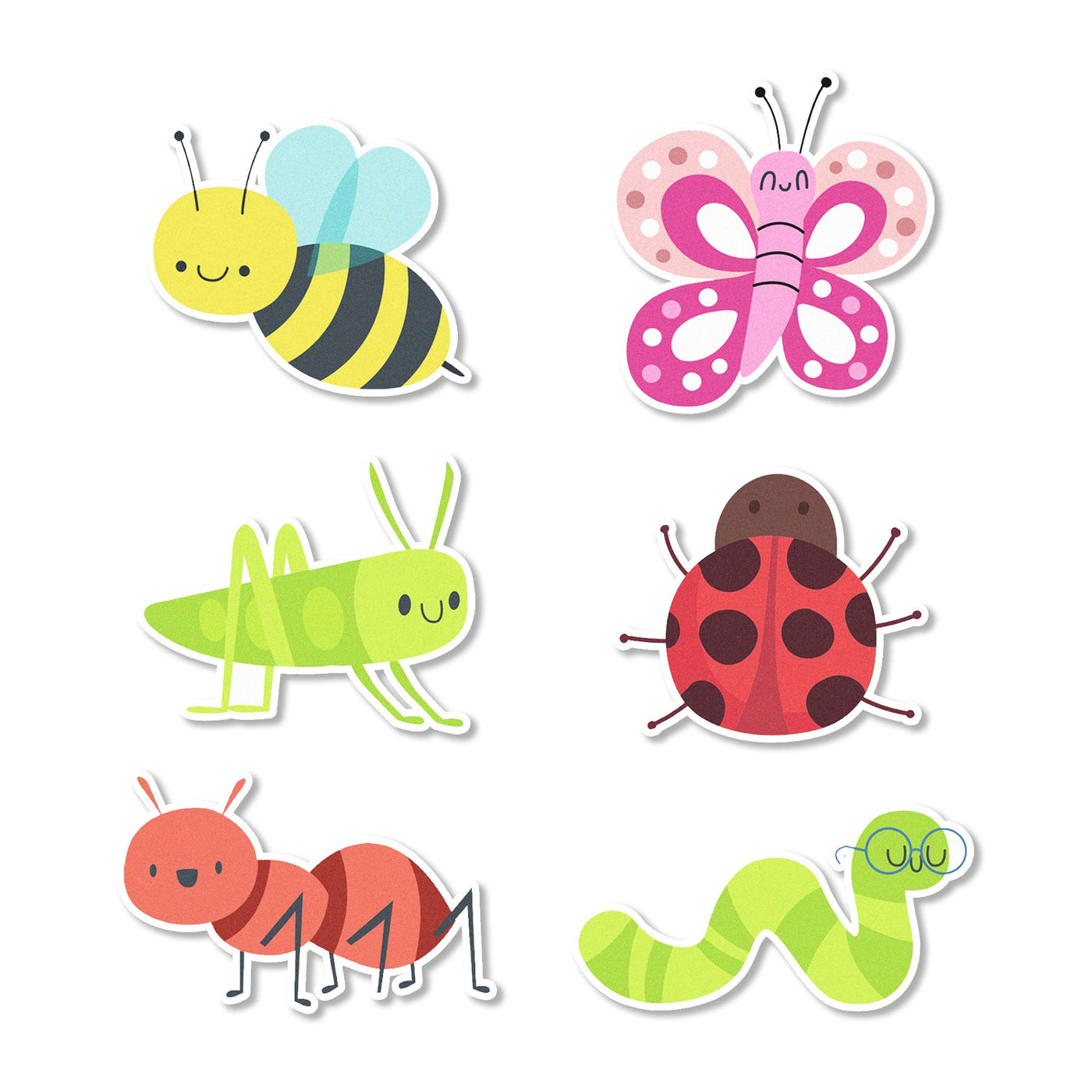 Happy Bugs Edible Cupcake Toppers