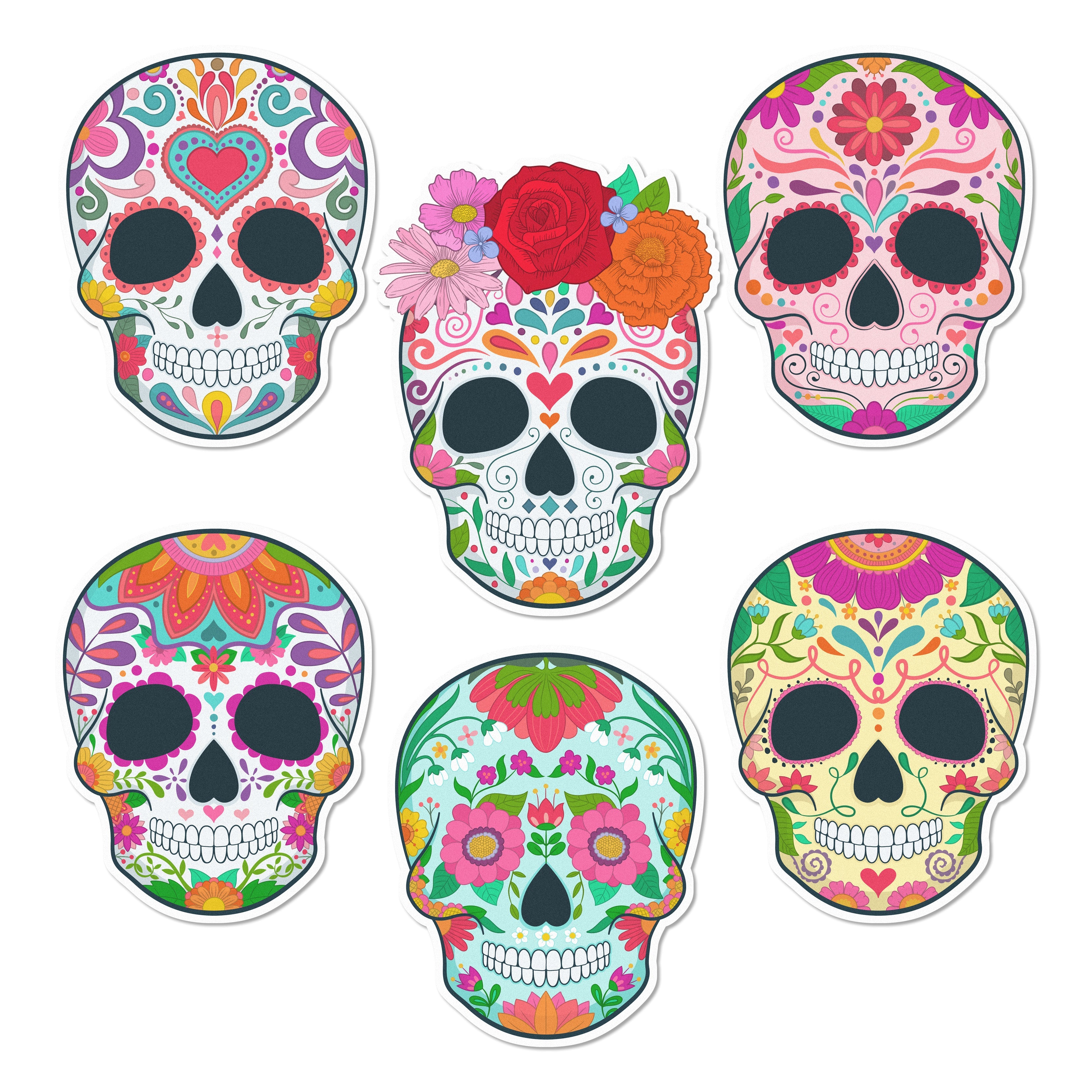 Sugar Skulls Edible Cupcake Toppers – Sprinkle Pop Wholesale