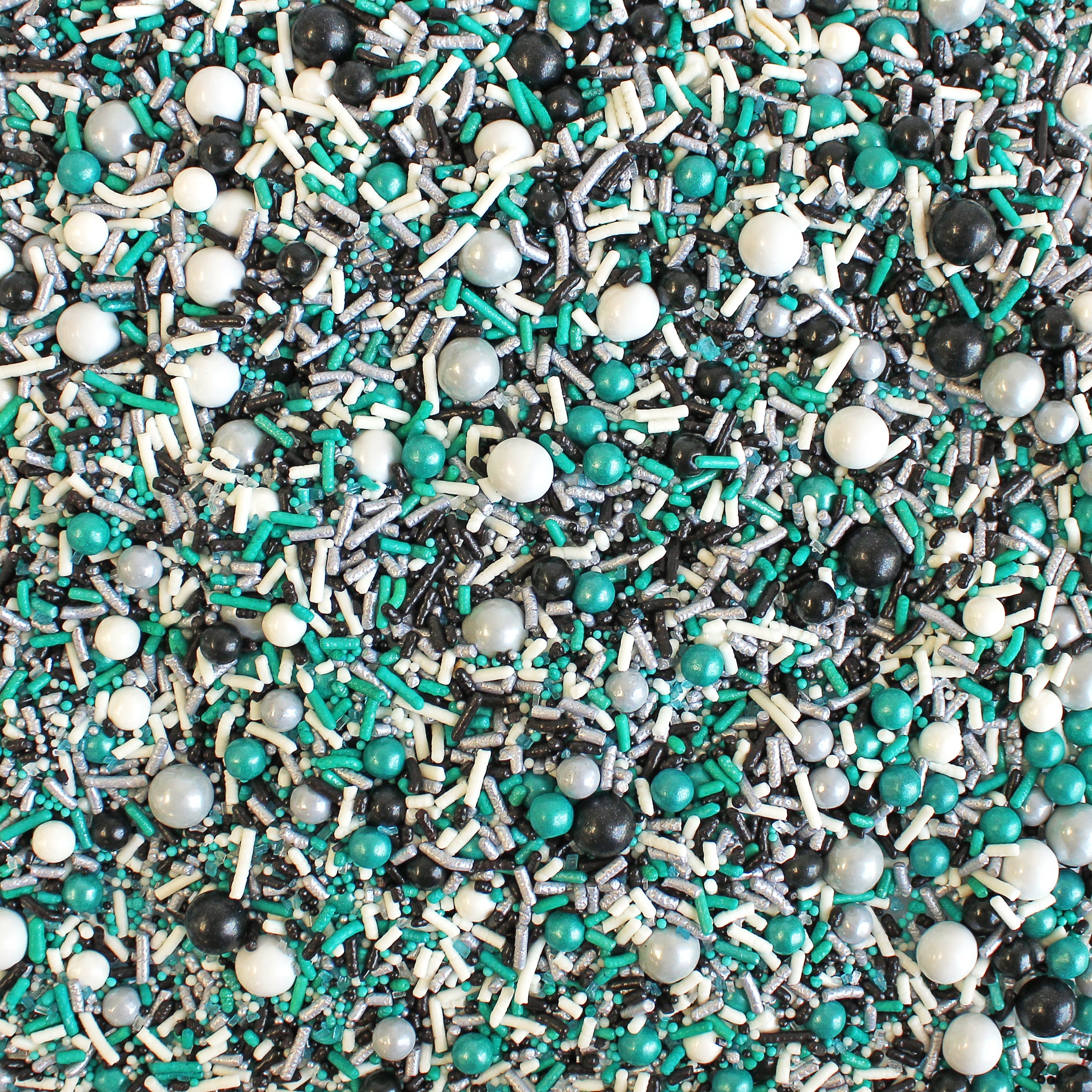 Black, Teal, Silver & White Sporty Sprinkles Sprinkle Pop Wholesale