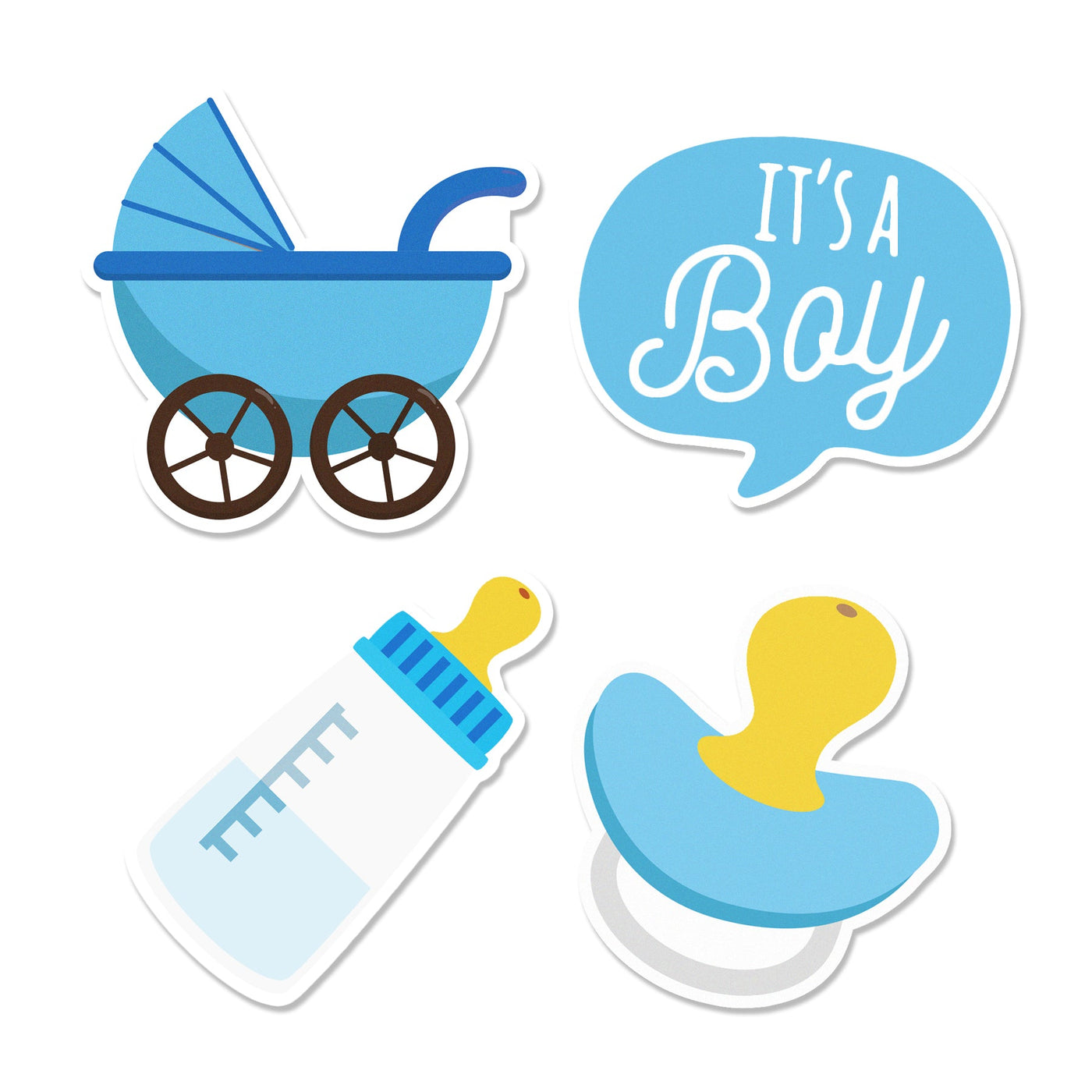 Baby Shower (Boy) Edible Cupcake Toppers