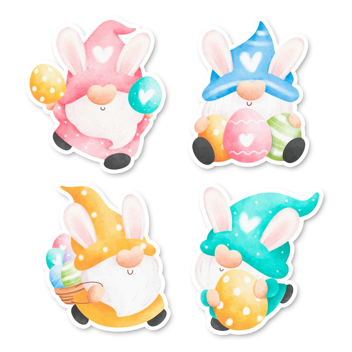 Easter Gnomes Edible Cupcake Toppers
