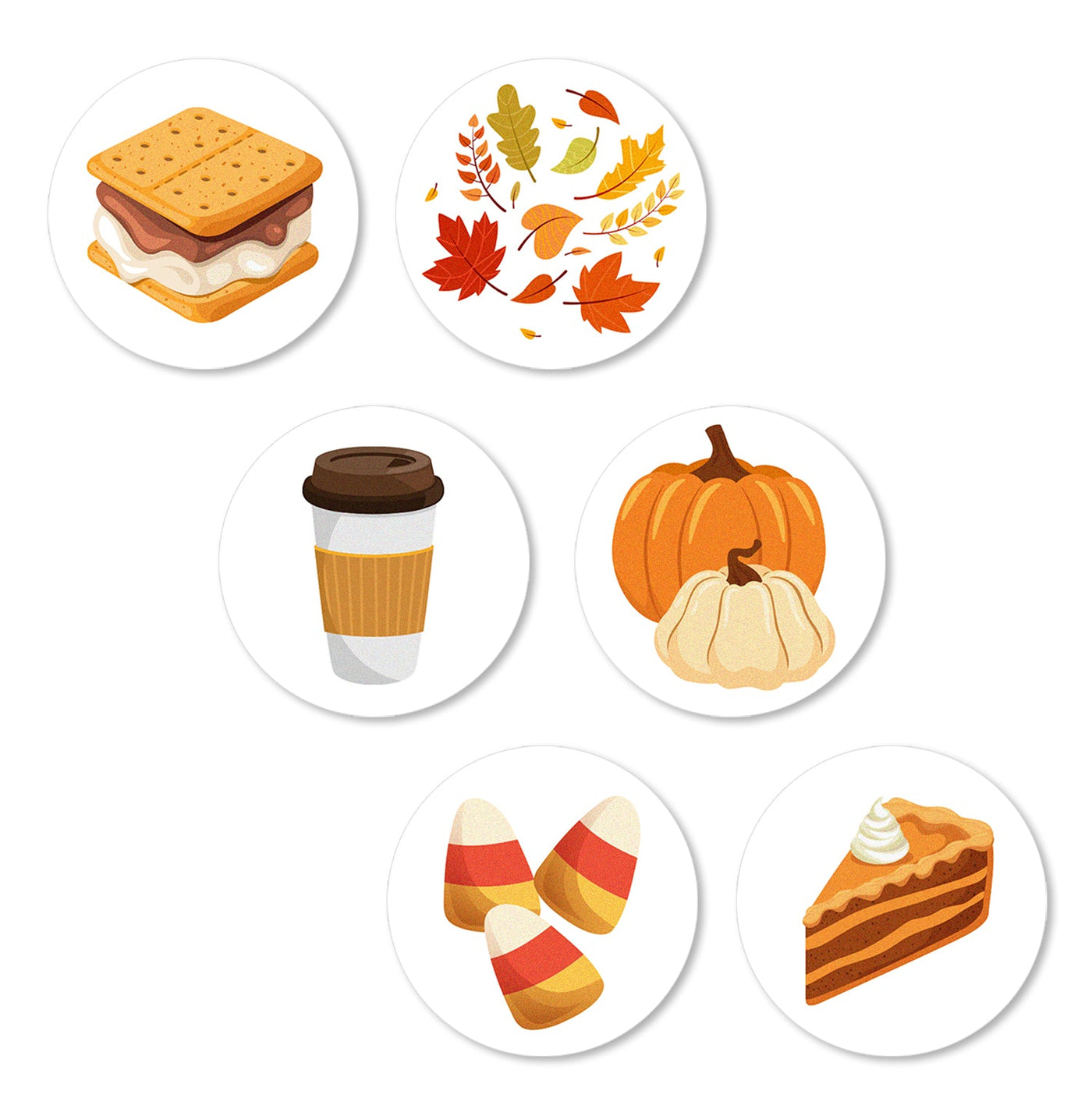 Fall Mini Edible Cookie & Cupcake Toppers