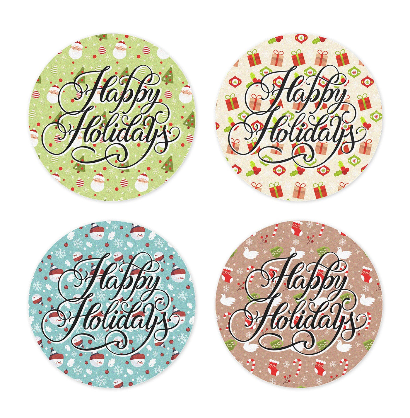 Happy Holidays Edible Cookie & Cupcake Toppers