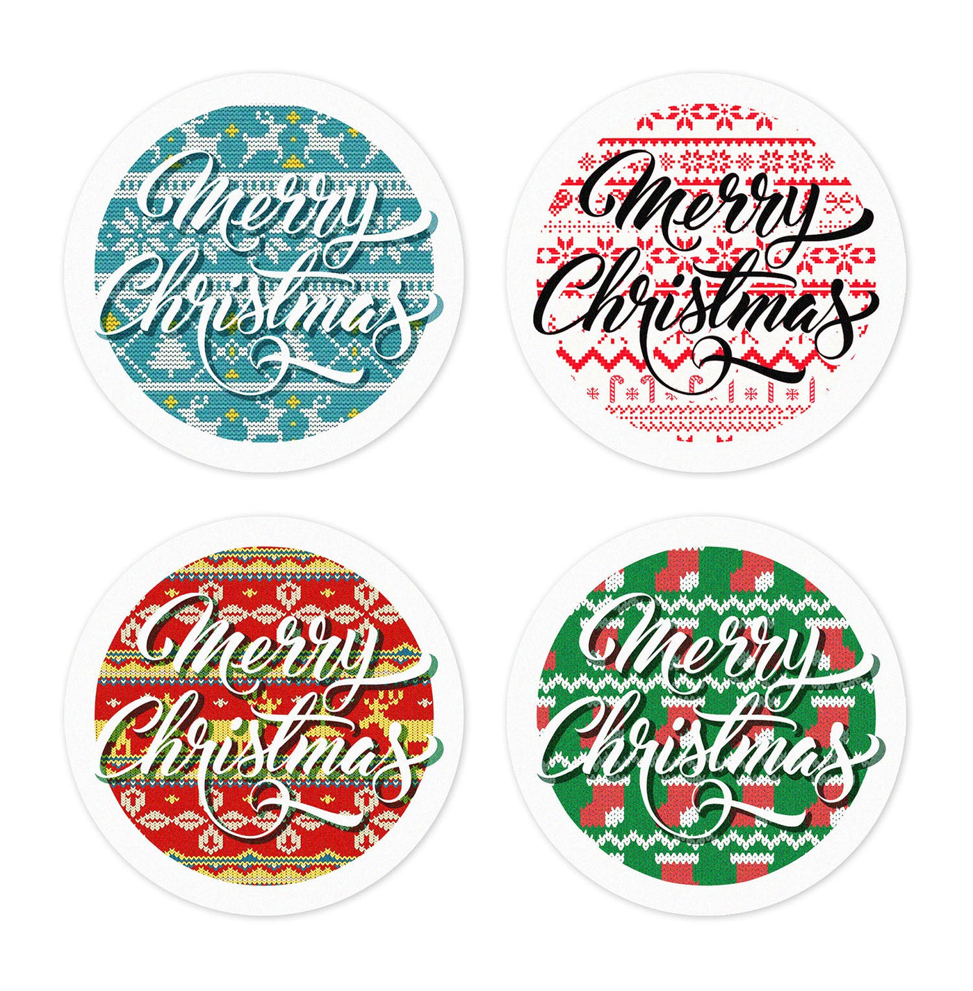 Merry Christmas Edible Cookie & Cupcake Toppers
